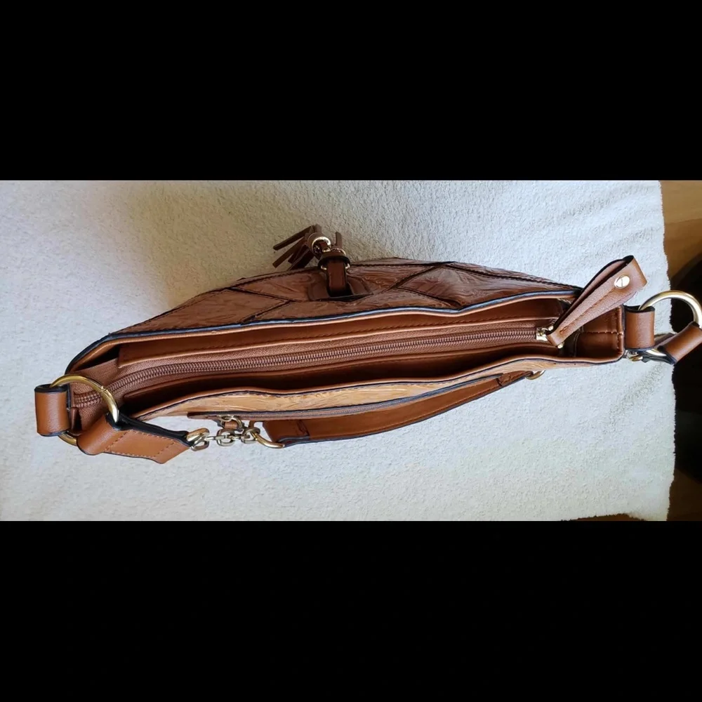 MC Brown Embossed Purse - Picture 9 of 15